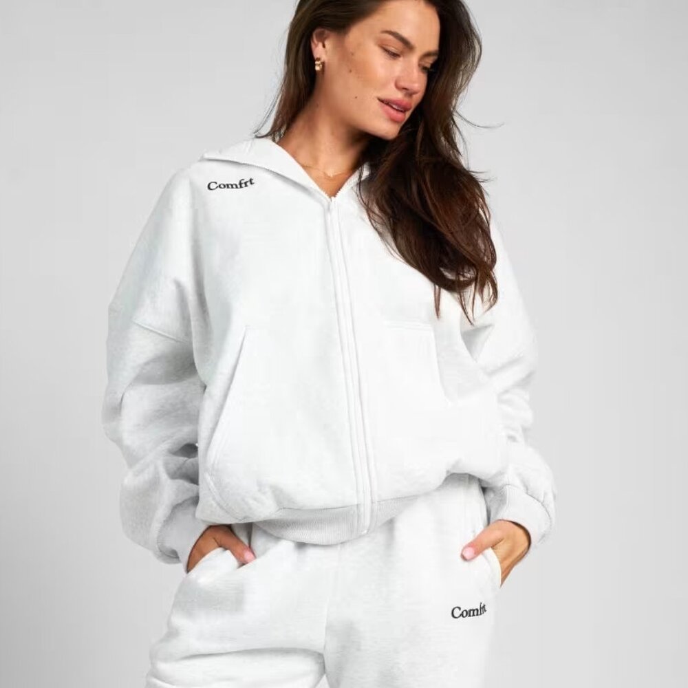 NWT Comfrt Cloud Zip Up Hoodie - Storm 2X